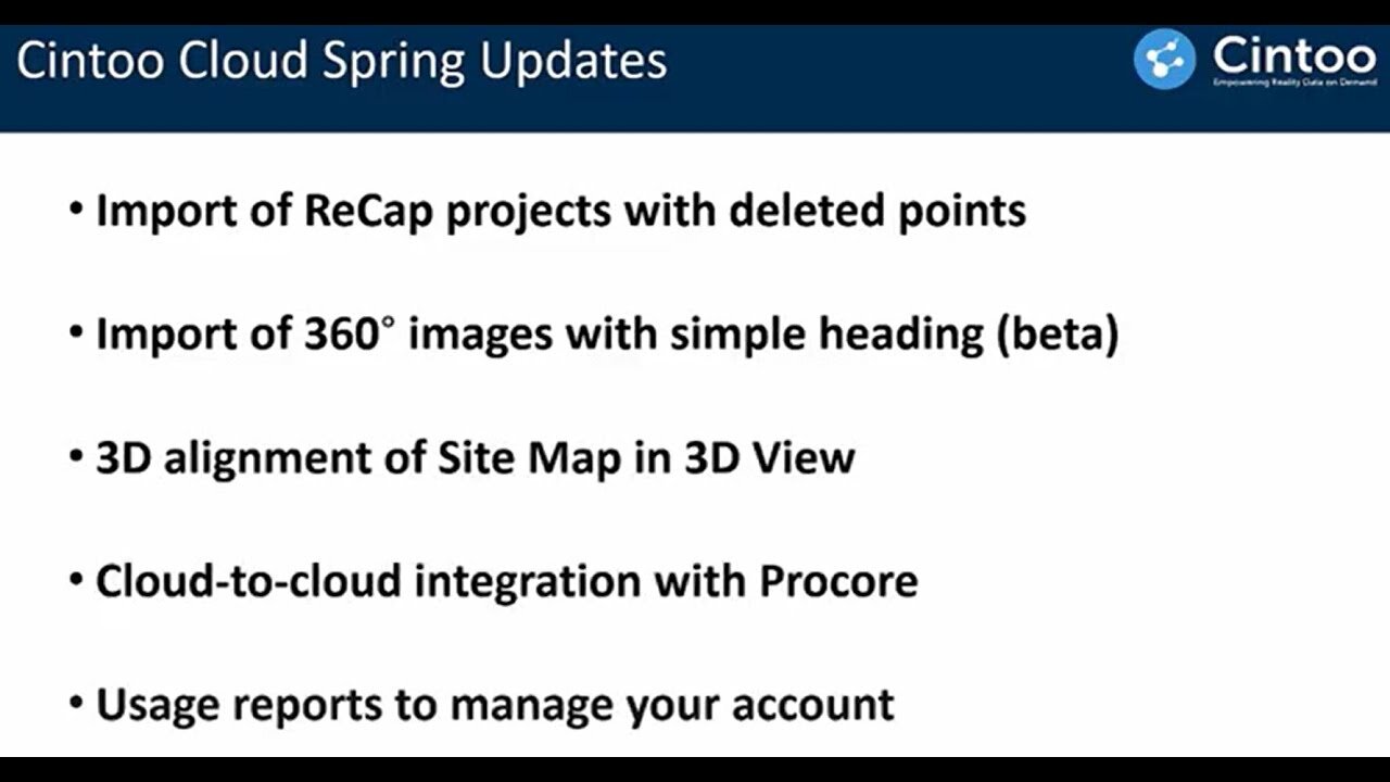 Nuovi aggiornamenti di prodotto per Cintoo Cloud