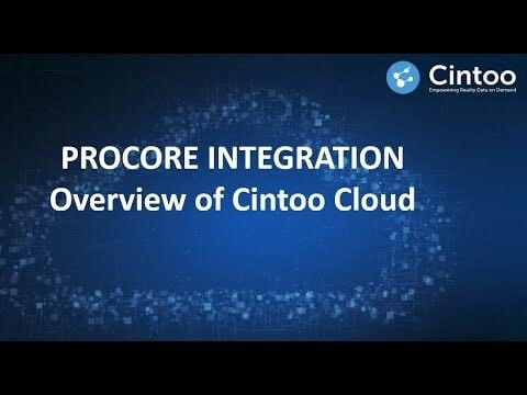 Procore와 통합 Cintoo Cloud