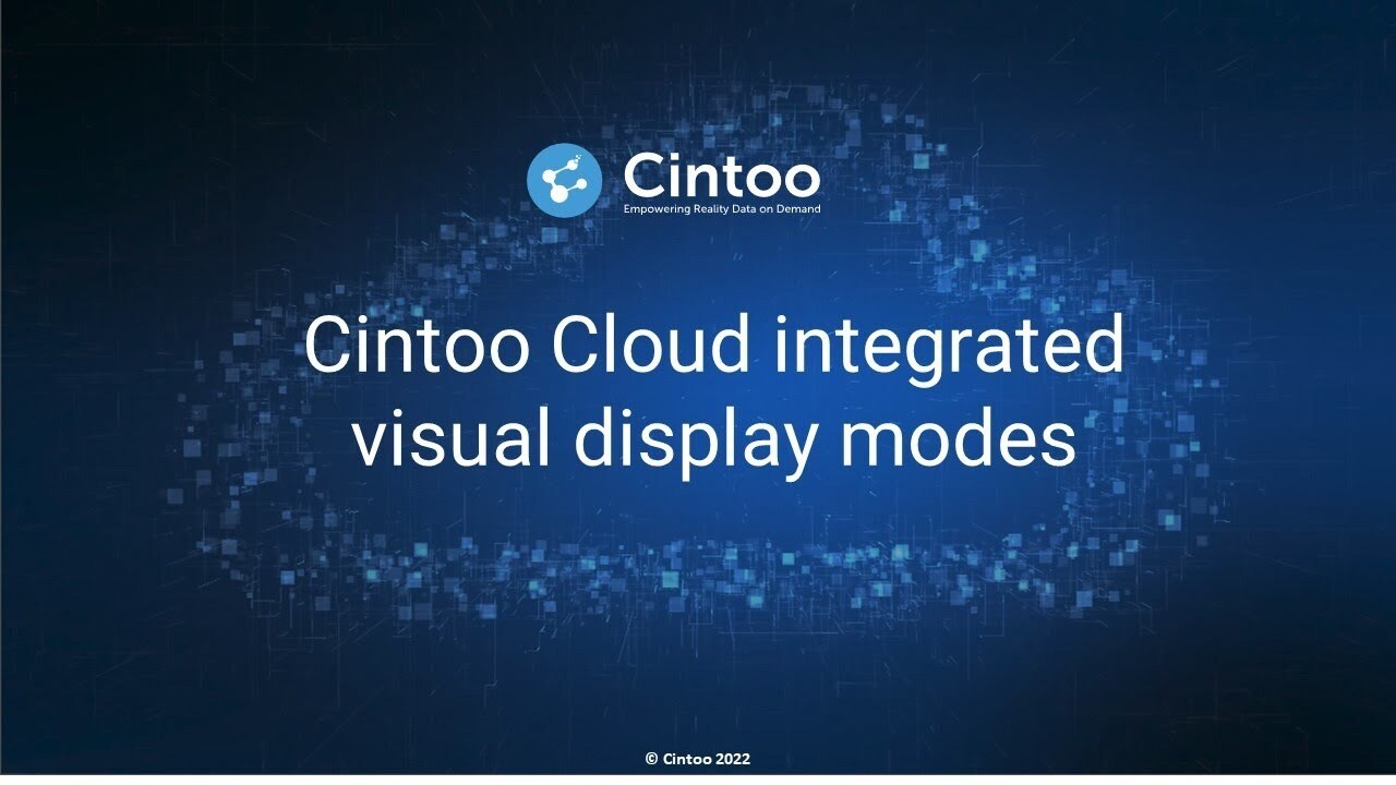 Cintoo Cloud Modalità di visualizzazione